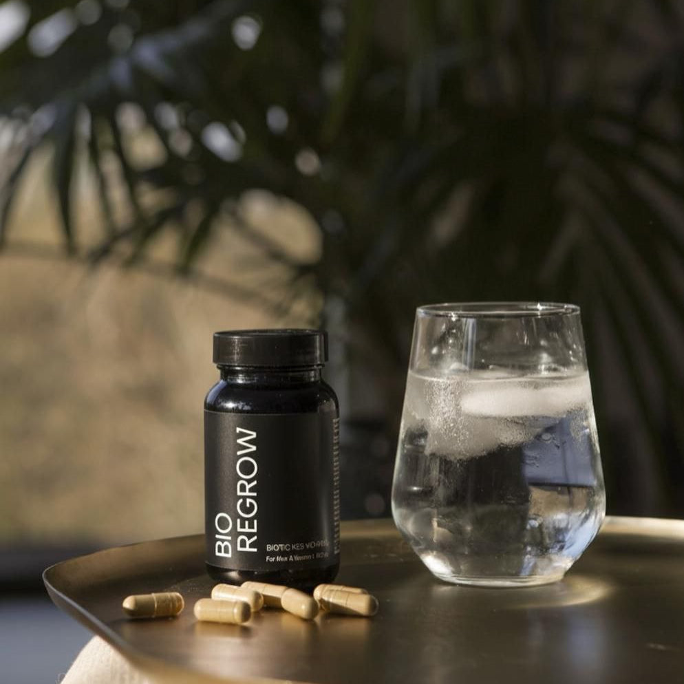 Bio Regrow supplement with capsules